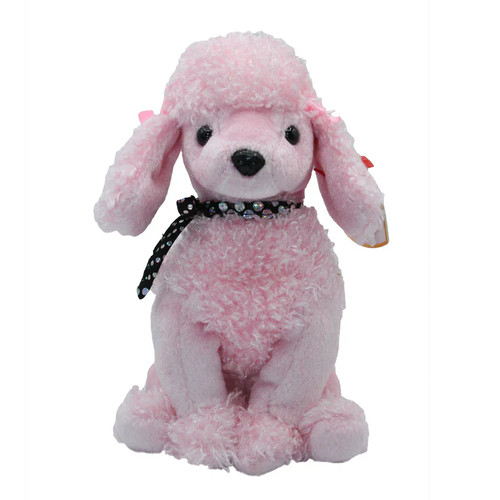 Cane cucciolo barboncino rosa