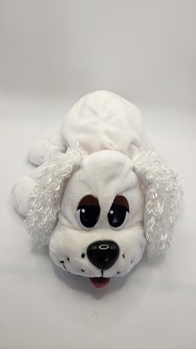 Peluche cane barboncino bianco
