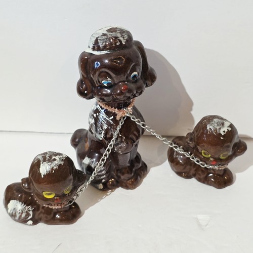 Statuine vintage marrone madre