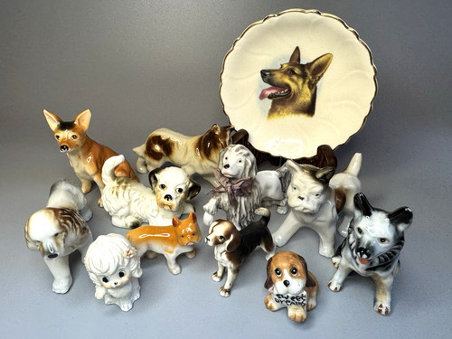 Lotto statuine cane - lotto,