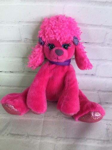 Peluche cane cucciolo rosa